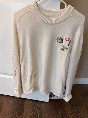 Abercrombie Embroidered “Charm” Sweater